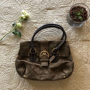 Coach suede bag